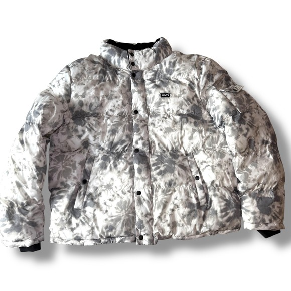 tie dye winter coat